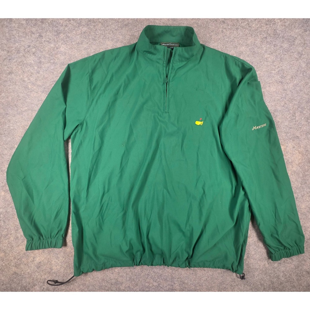 Masters Collection Augusta National Green 1/4 Zip Golf Wind Pullover Jacket XL